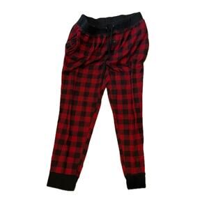 Fruit of the Loom Red/Black Check Sleep Lounge Pants Mens L